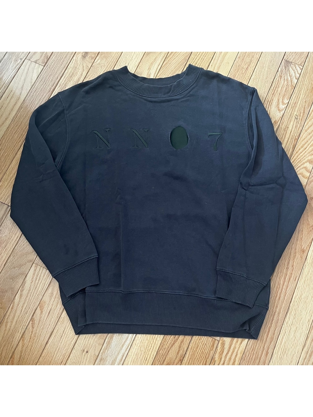NN07 Jerome Embro Black Sweatshirt Size S